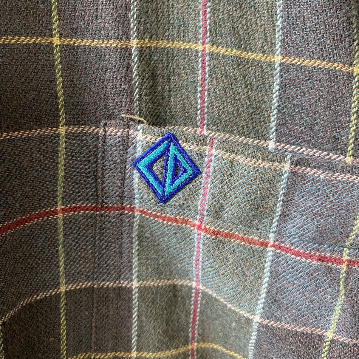 Dior Christian Dior Vintage Green Checkered Long Sleeve Shirt Size M / US 6-8 / IT 42-44 - 6 Thumbnail