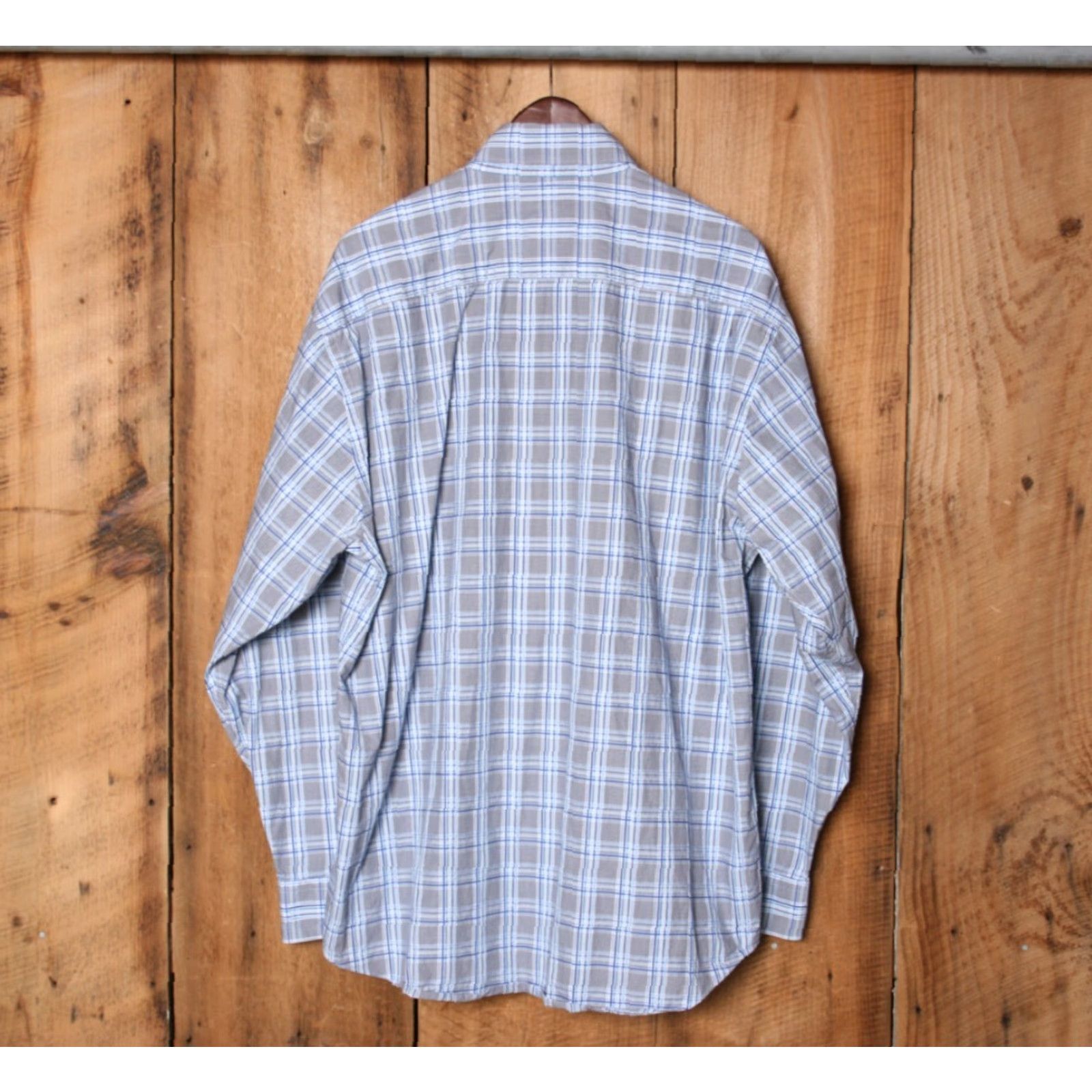 Robert Talbott VINTAGE Robert Talbott Classic Fit Blue Plaid Long Sleeve Button Front Shirt XL Mens Size US XL / EU 56 / 4 - 5 Thumbnail