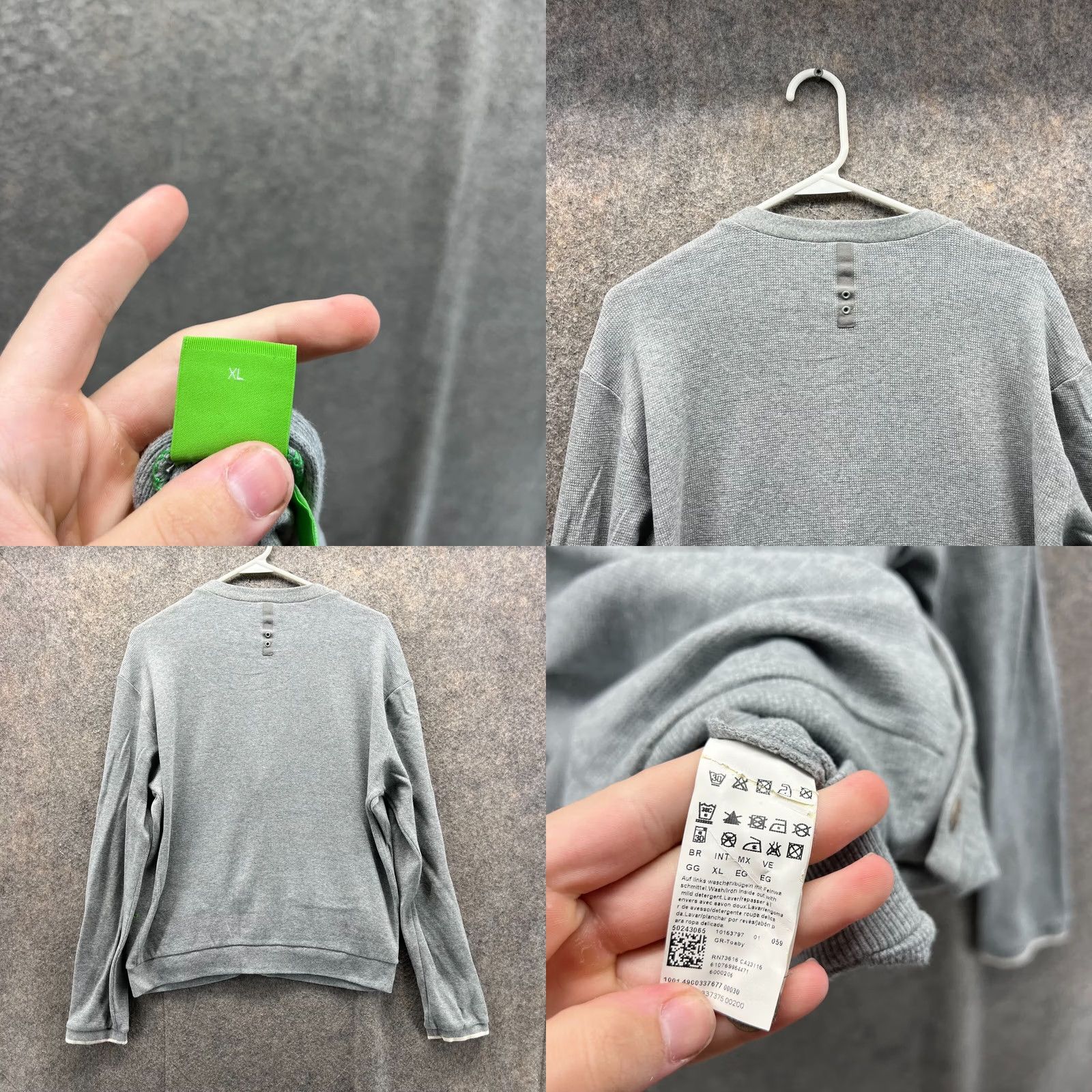Hugo Boss VINTAGE Hugo Boss Sweater Women XL Cardigan Gray Fleece Logo All Seasons Fall Winter Spring Regular Womens Size XL / US 12-14 / IT 48-50 - 8 Thumbnail