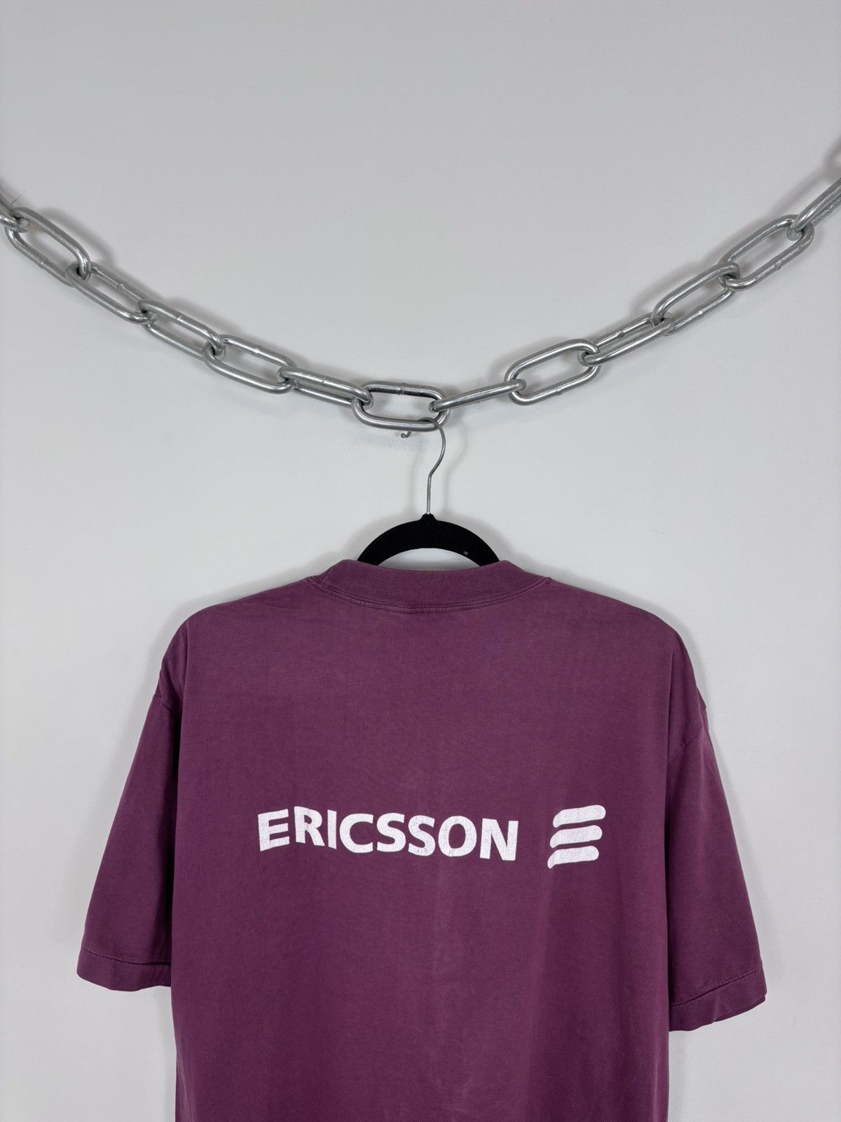 Other Vintage 1990s Ericsson Global Leader Hype Single Stitch Tee Size US L / EU 52-54 / 3 - 17 Thumbnail