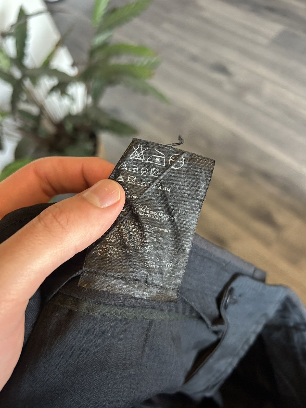 Prada Prada Wool-Blend Dress Pants in Charcoal Black (Size 52) Size US 36 / EU 52 - 12 Thumbnail
