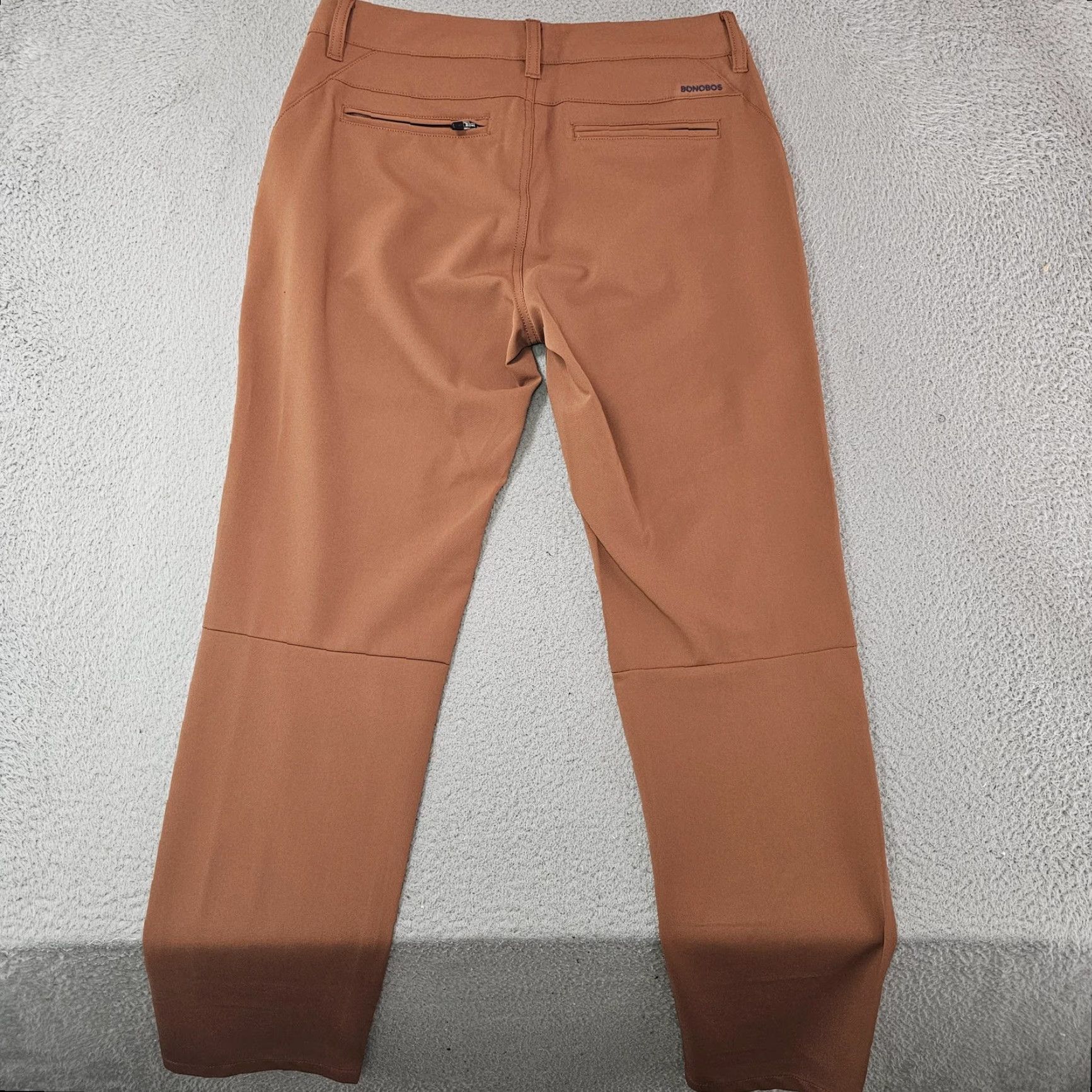 Bonobos Bonobos Golf Pants Mens 30x30 Brown Tailored Fit Stretch Quick Dry Performance Pants Size US 30 / EU 46 - 6 Thumbnail