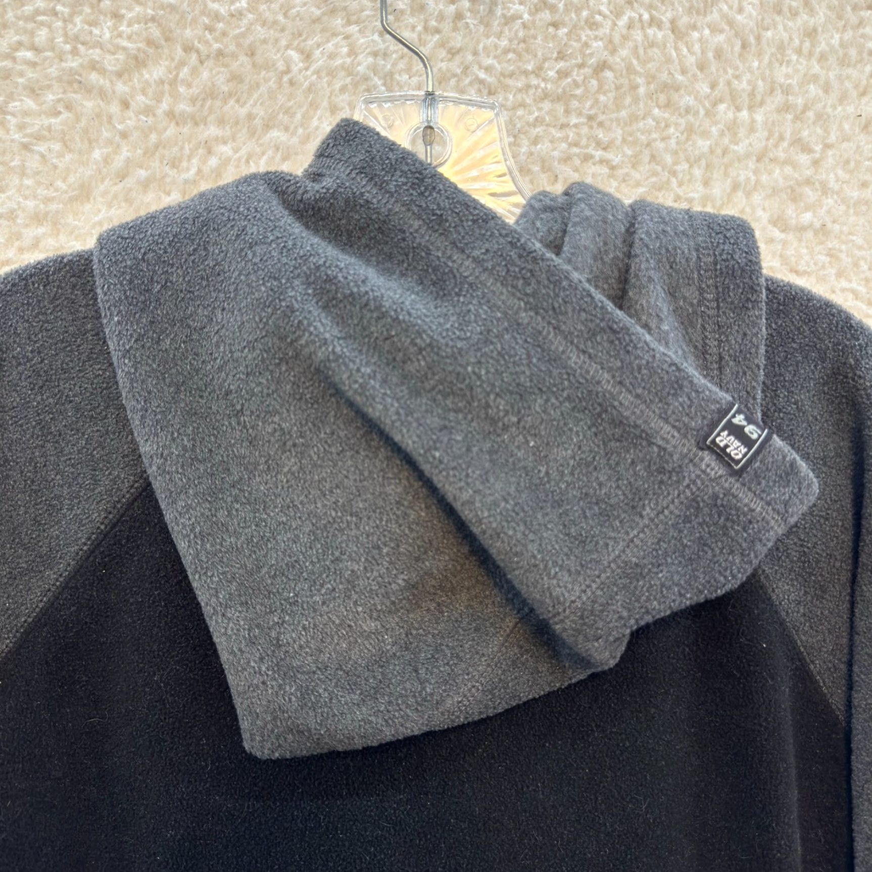 Old Navy VINTAGE Old Navy Hoodie Sweater Jacket L Black Fleece Logo Spellout Skater L Mens Size US L / EU 52-54 / 3 - 4 Thumbnail