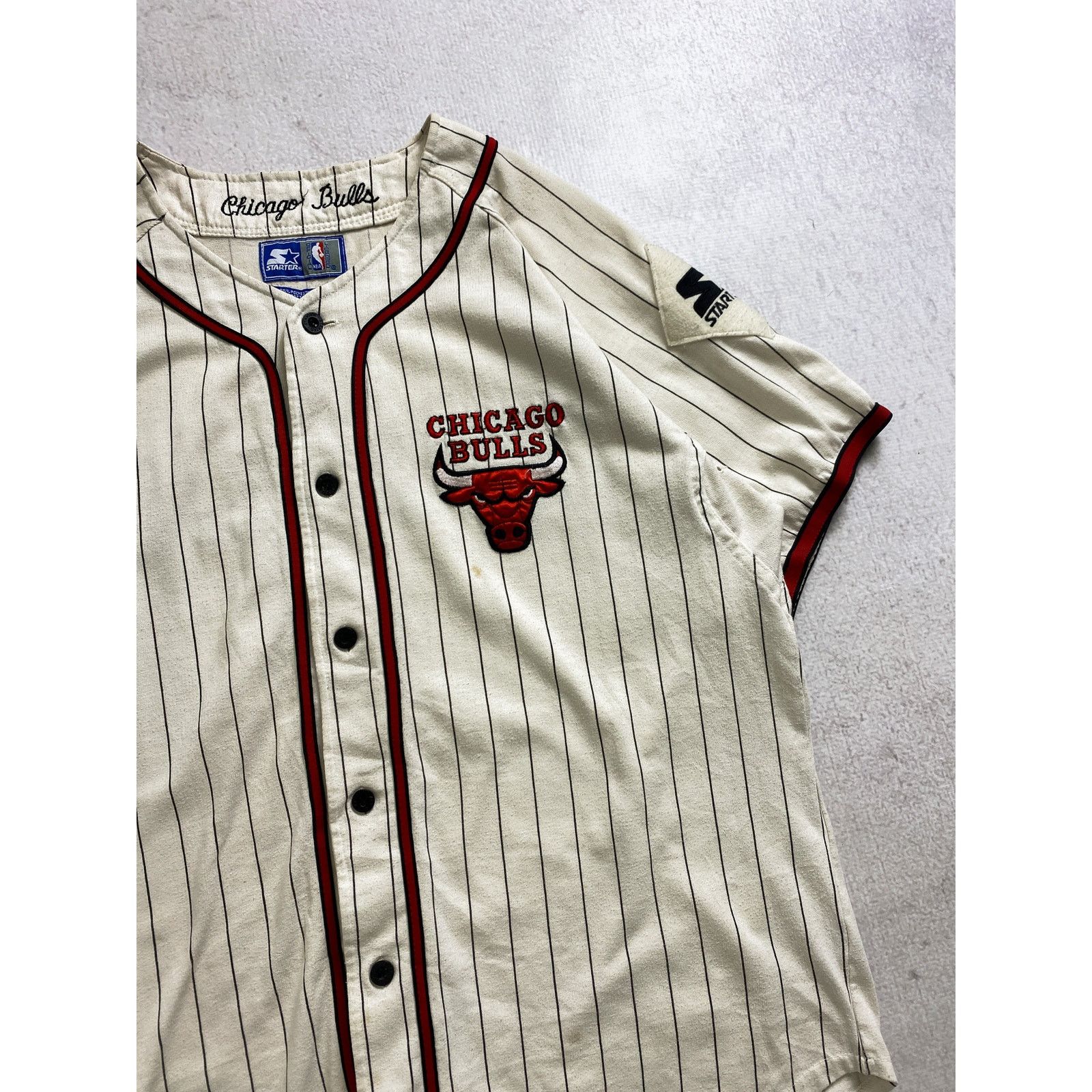 NBA Vintage 90s NBA Chicago Bulls Button-Up Jersey - Men's XL Size US XL / EU 56 / 4 - 3 Thumbnail