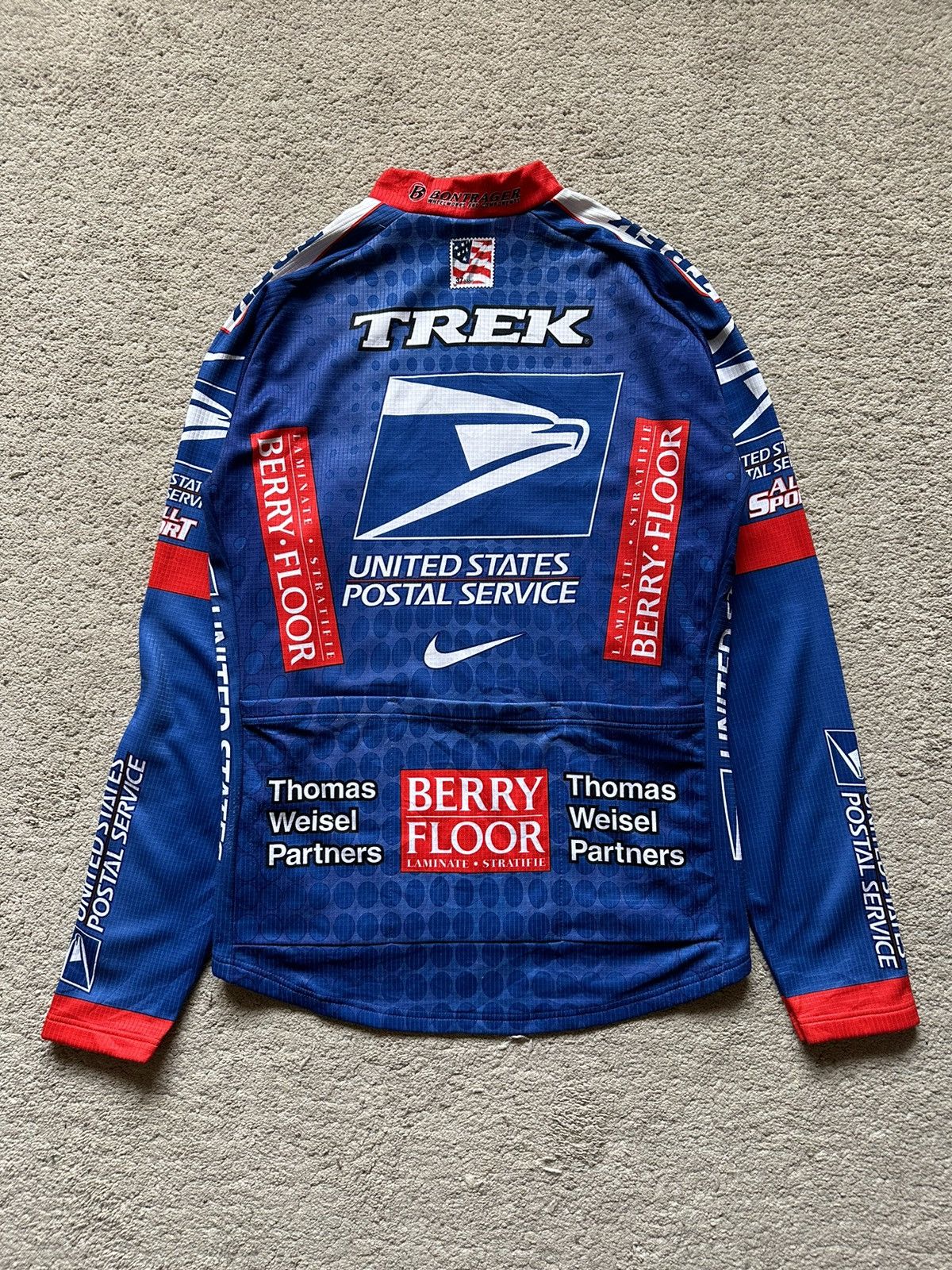 Nike Nike USPS, US Postal Cycling Team Thermal Half Zipper Jersey Size US M / EU 48-50 / 2 - 5 Thumbnail