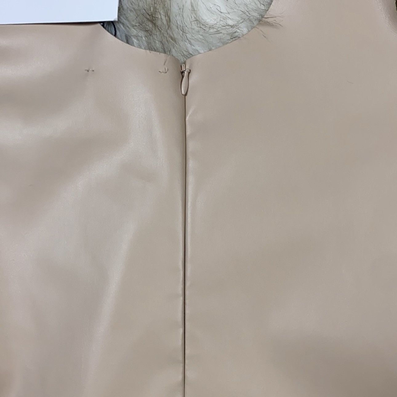 A.W.A.K.E. MODE Faux Leather Tank in Nude Size S / US 4 / IT 40 - 13 Thumbnail