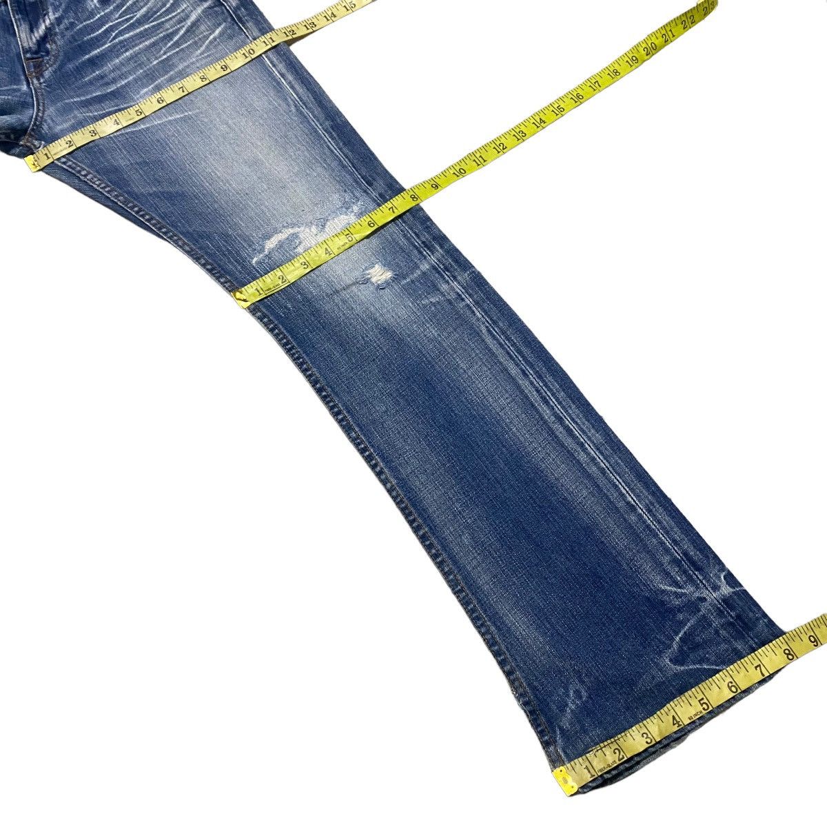 JACKROSE Jackrose Distressed Denim Flare Jeans Size US 31 - 21 Thumbnail