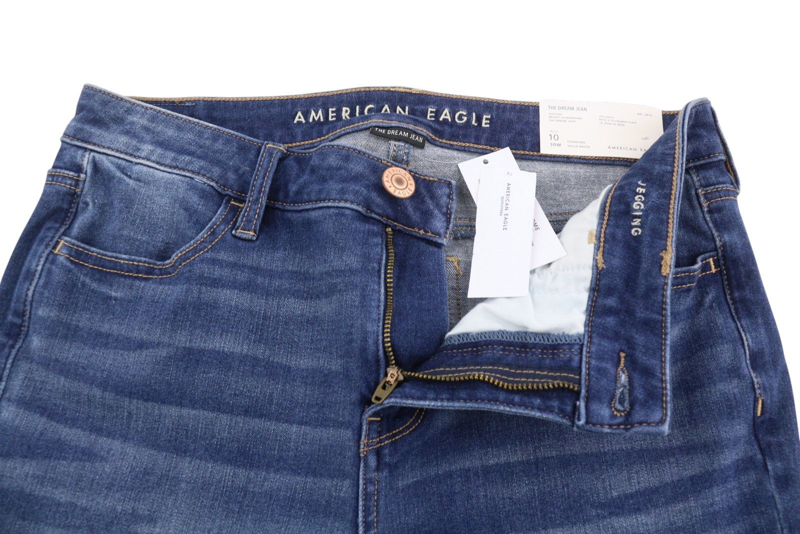 American Eagle Outfitters THE DREAM W30 Ultramarine Jegging 88997 Size 30" / US 8 / IT 44 - 4 Thumbnail