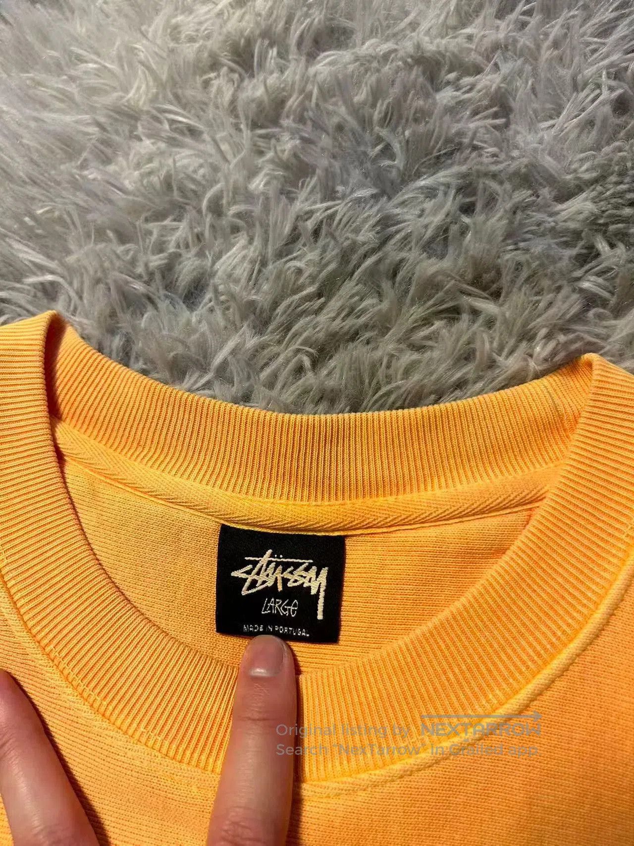 Stussy Stussy 8 Ball Print Orange Crewneck. Size US L / EU 52-54 / 3 - 5 Thumbnail
