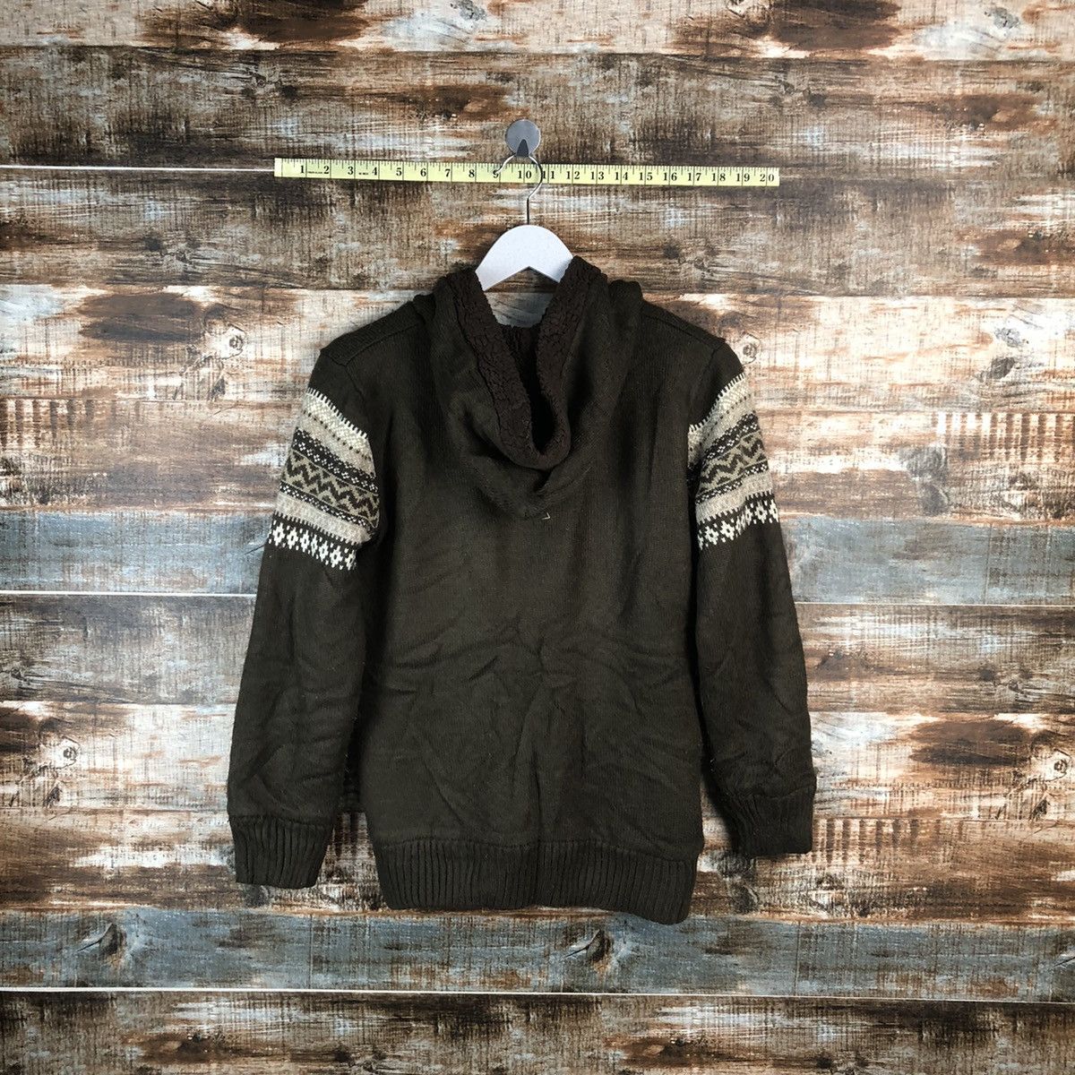 Japanese Brand × Vintage Japanese Brand Brown Hoodie sweatshirt #A1588 Size US S / EU 44-46 / 1 - 10 Thumbnail