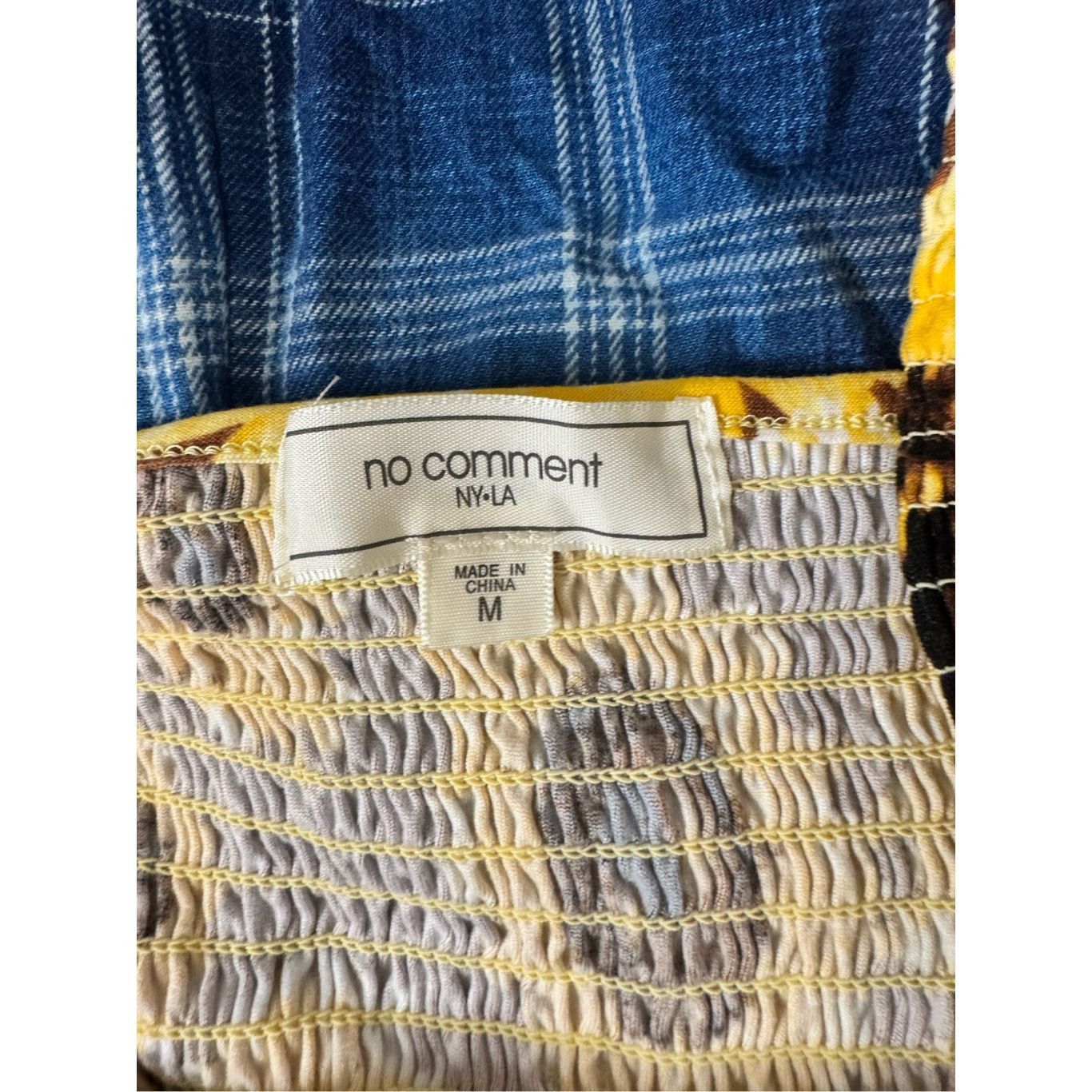 Other Sunflower Smocked Tank Top Brown Yellow No Comment NYLA Size Size M / US 6-8 / IT 42-44 - 5 Thumbnail