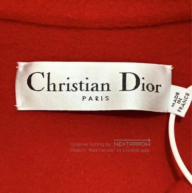 Dior Dior Red Cotton Women's Coat Size S . Size S / US 4 / IT 40 - 5 Thumbnail