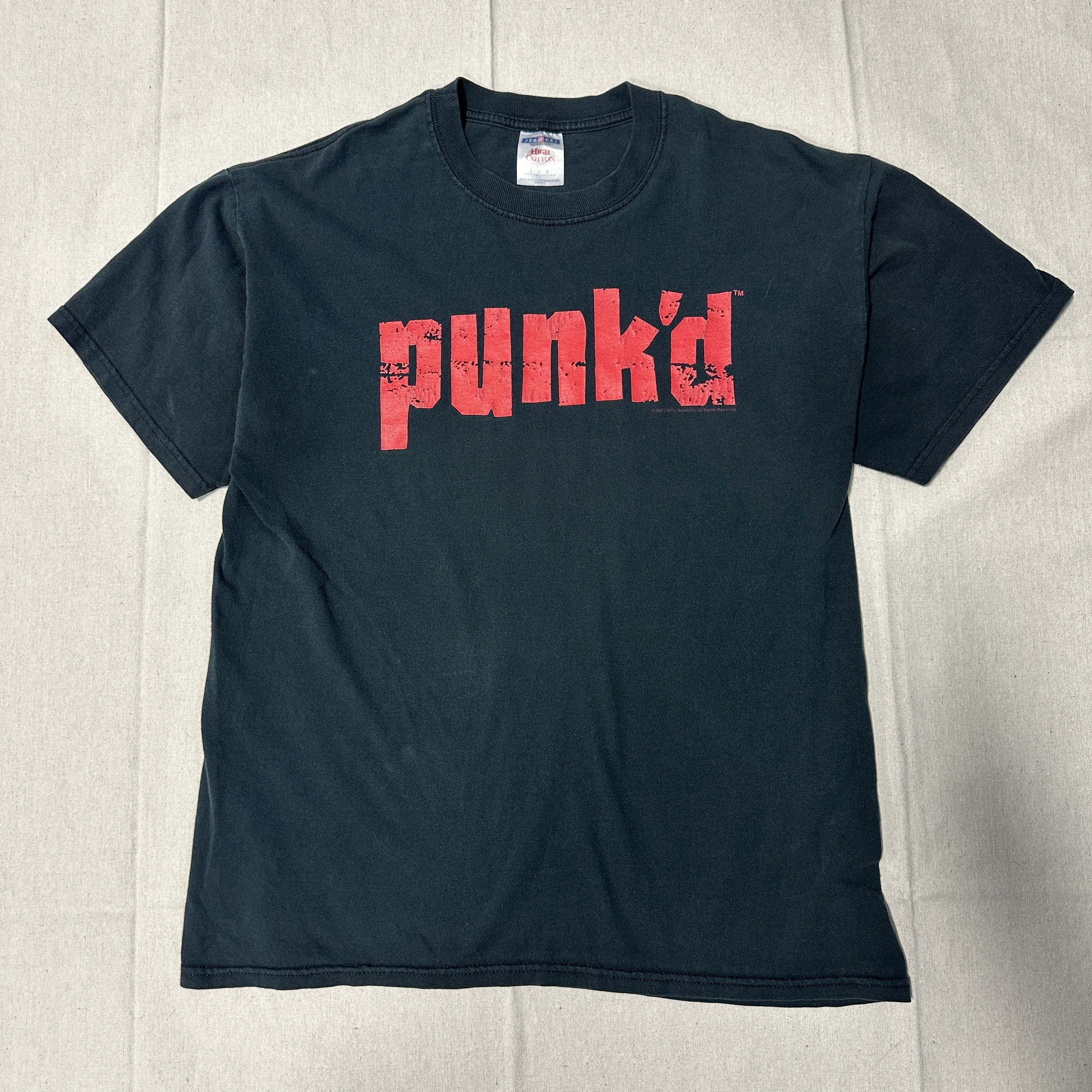 Jerzees Vintage MTV Punk'd Graphic Black T-Shirt Size L Aston Kutcher y2k Size US L / EU 52-54 / 3 - 1 Thumbnail
