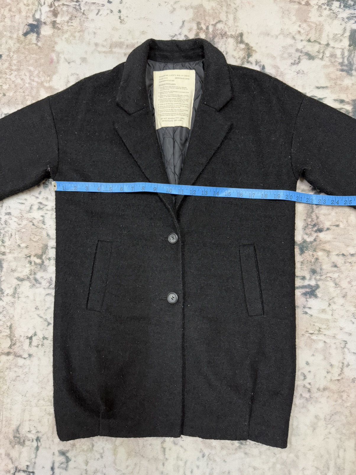 Japanese Brand Wardrobe Lady’s W/R W-Chico Atmosphere of 80s Wool Jacket Size M / US 6-8 / IT 42-44 - 14 Thumbnail