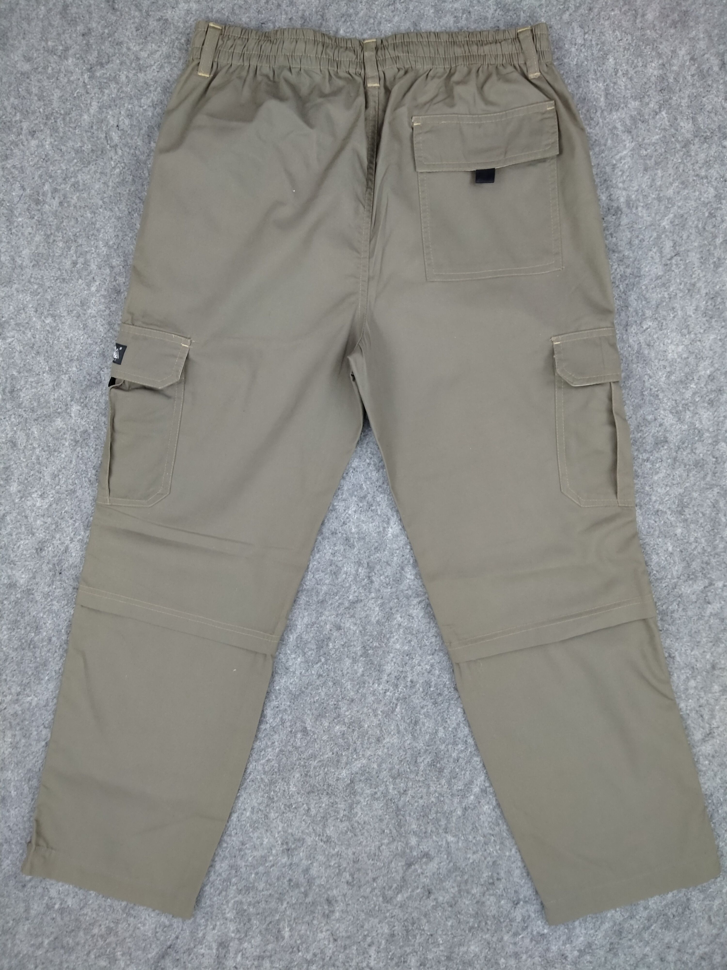 Japanese Brand Elastic/Drawstring Waist Cargo Pants 31x28.5 -CP124 Size US 31 - 2 Thumbnail