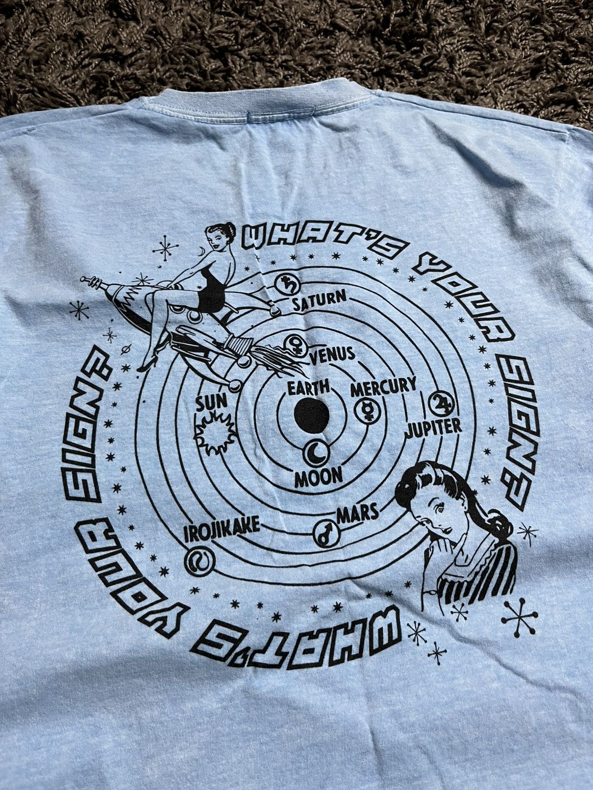 Girl Skateboards New Girl Order Retro Space Astrology Graphic Longsleeve Blue Size US M / EU 48-50 / 2 - 3 Thumbnail