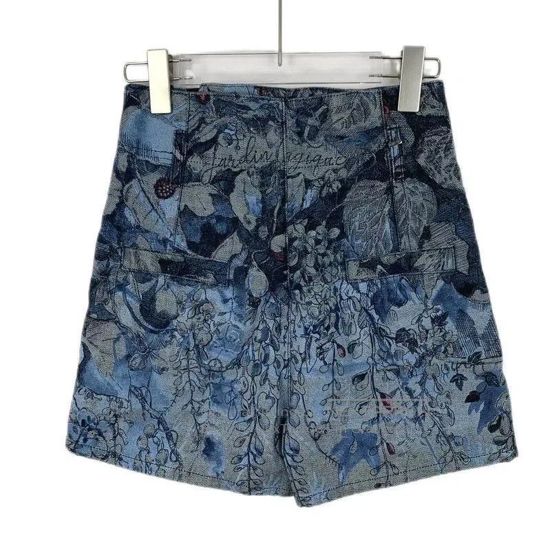 Dior Dior XS Blue Floral Cotton Shorts . Size 22" - 2 Thumbnail