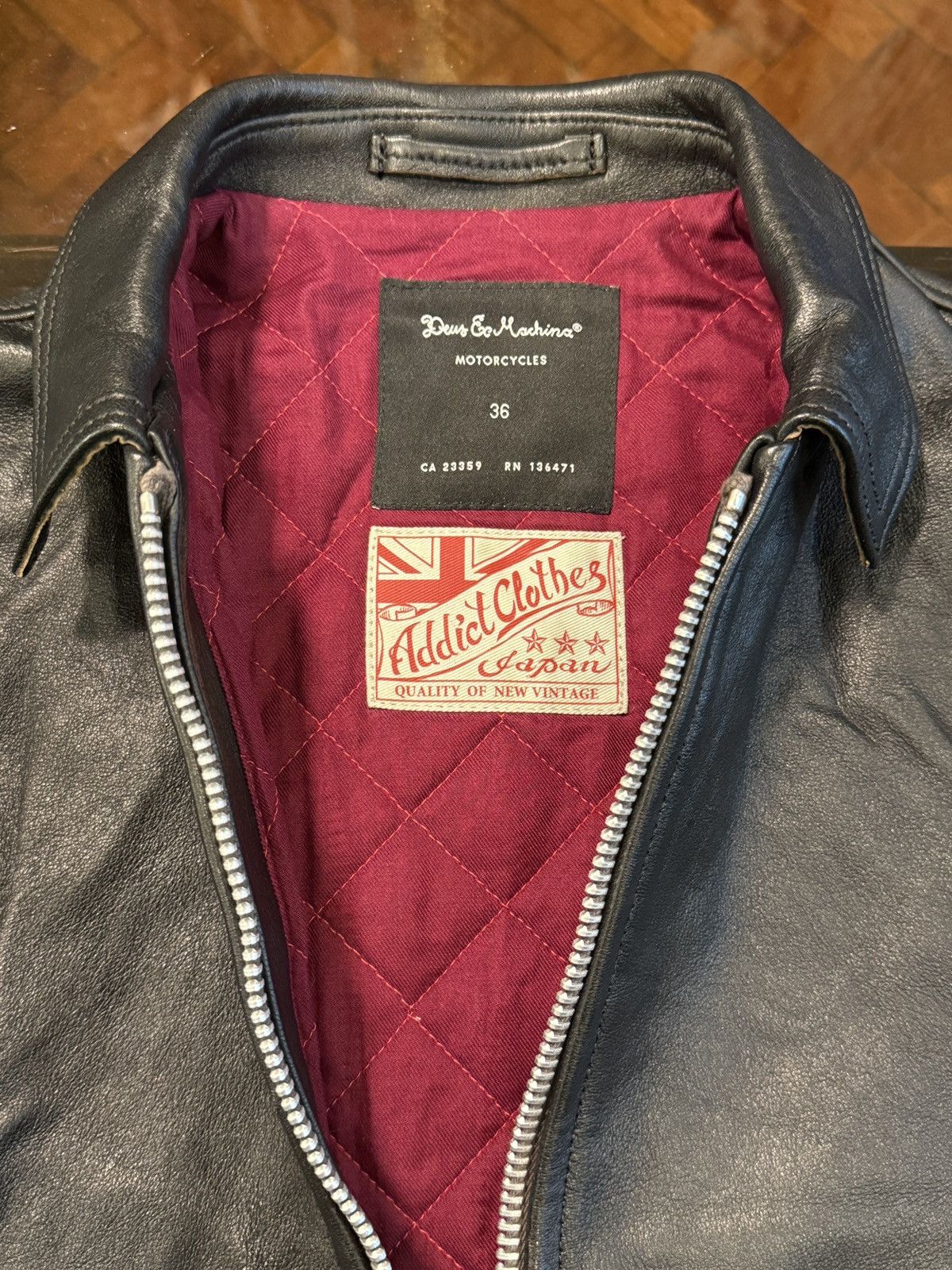 Addict Clothes Japan Addict x Deus Ex Machina AD-01 Sheep Leather Jacket Size US S / EU 44-46 / 1 - 9 Thumbnail