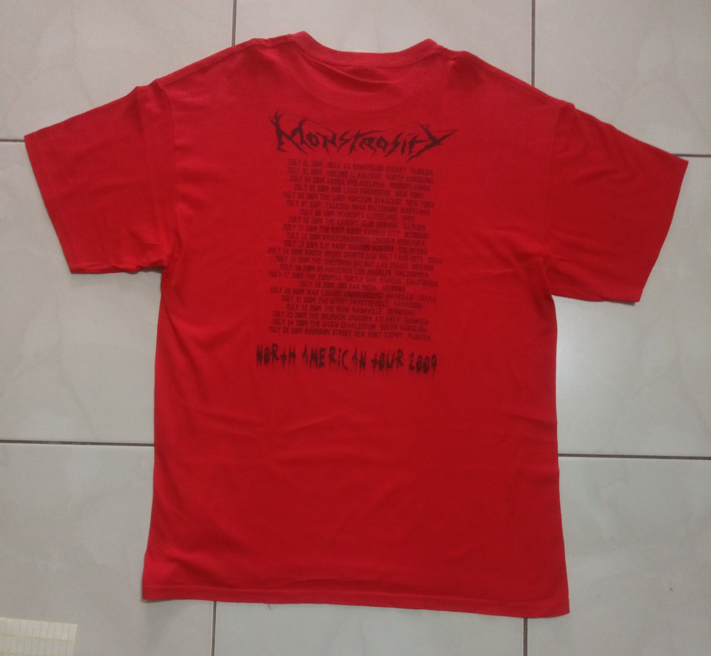 Band Tees MONSTROSITY north American tour 2009 Size US L / EU 52-54 / 3 - 3 Thumbnail