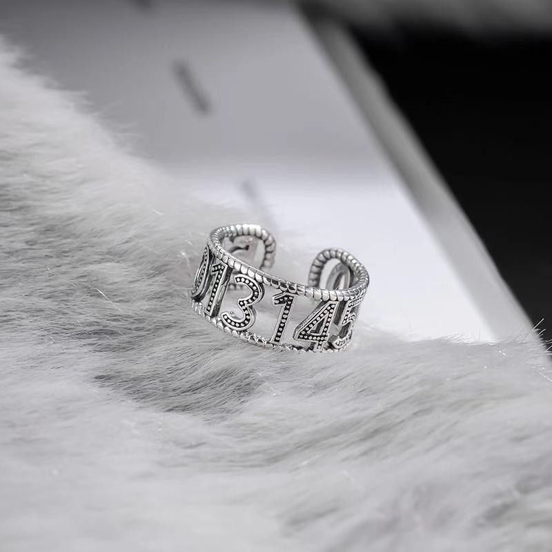VIBE Open Roman Numeral Index Finger Ring Size ONE SIZE - 3 Thumbnail