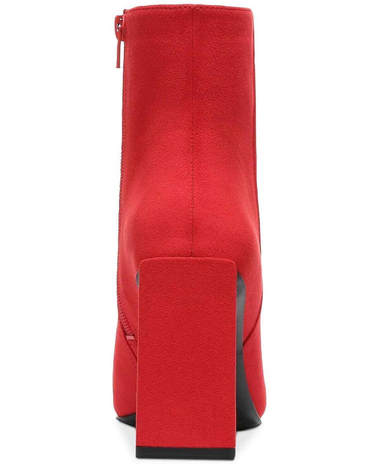 Bar III Bar III Women's Red Asya Flared Booties - 6.5 - Red Size US 6.5 / IT 36.5 - 3 Thumbnail
