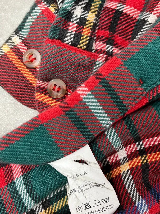Emporio Armani 1990s Emporio Armani Red & Green Checkered Shirt Size US M / EU 48-50 / 2 - 10 Thumbnail
