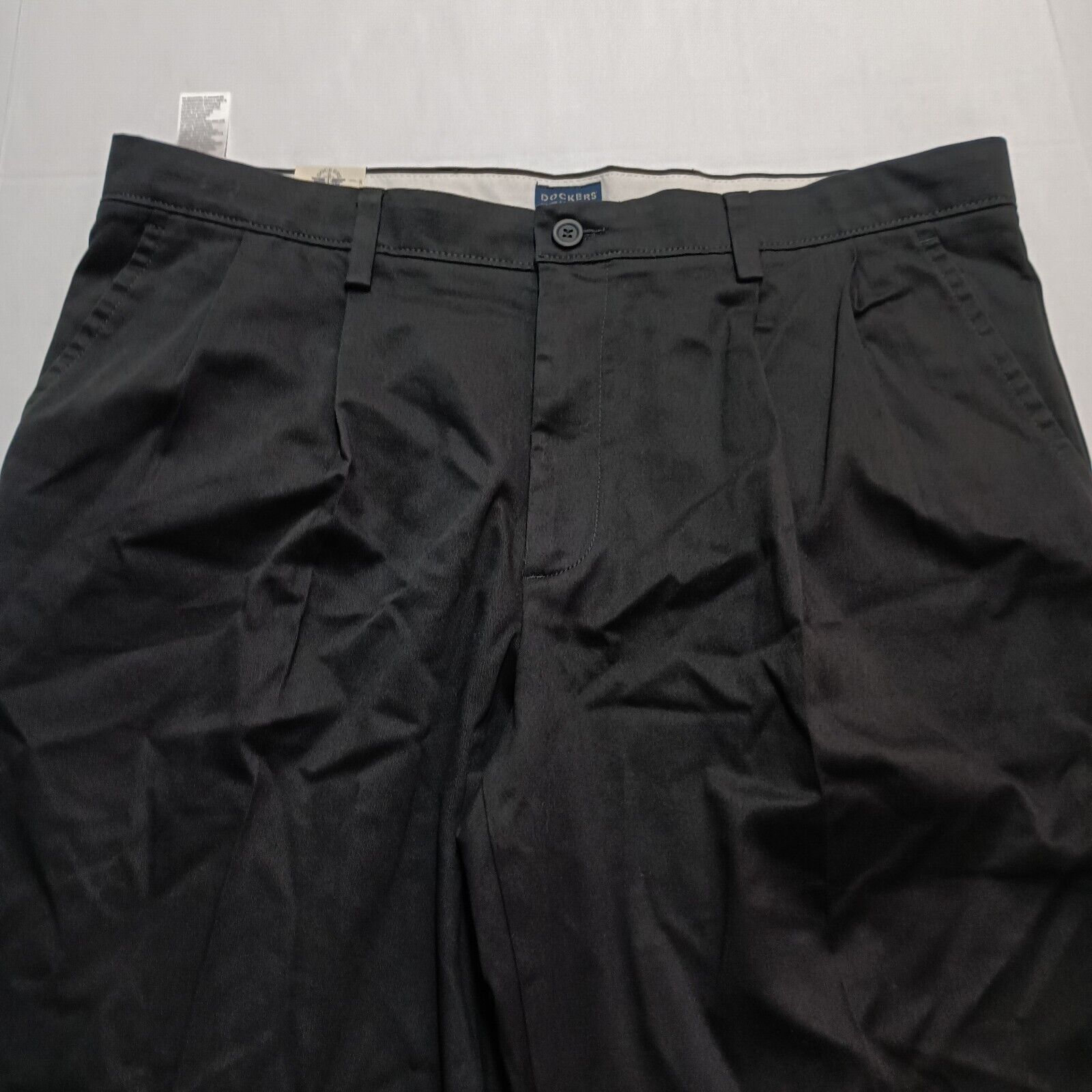 Dockers Dockers Khakis Men's 38x29 Black Classic Fit Pleated Size US 38 / EU 54 - 4 Thumbnail