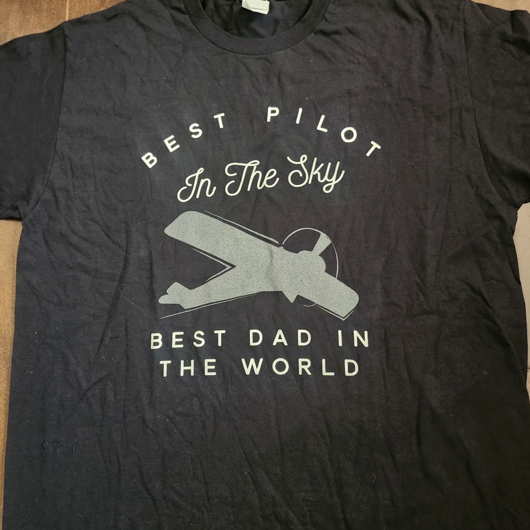Port & Company Best Pilot In The Sky Shirt XL Airplane Dad Graphic Tee Gift Father Size US XL / EU 56 / 4 - 3 Thumbnail