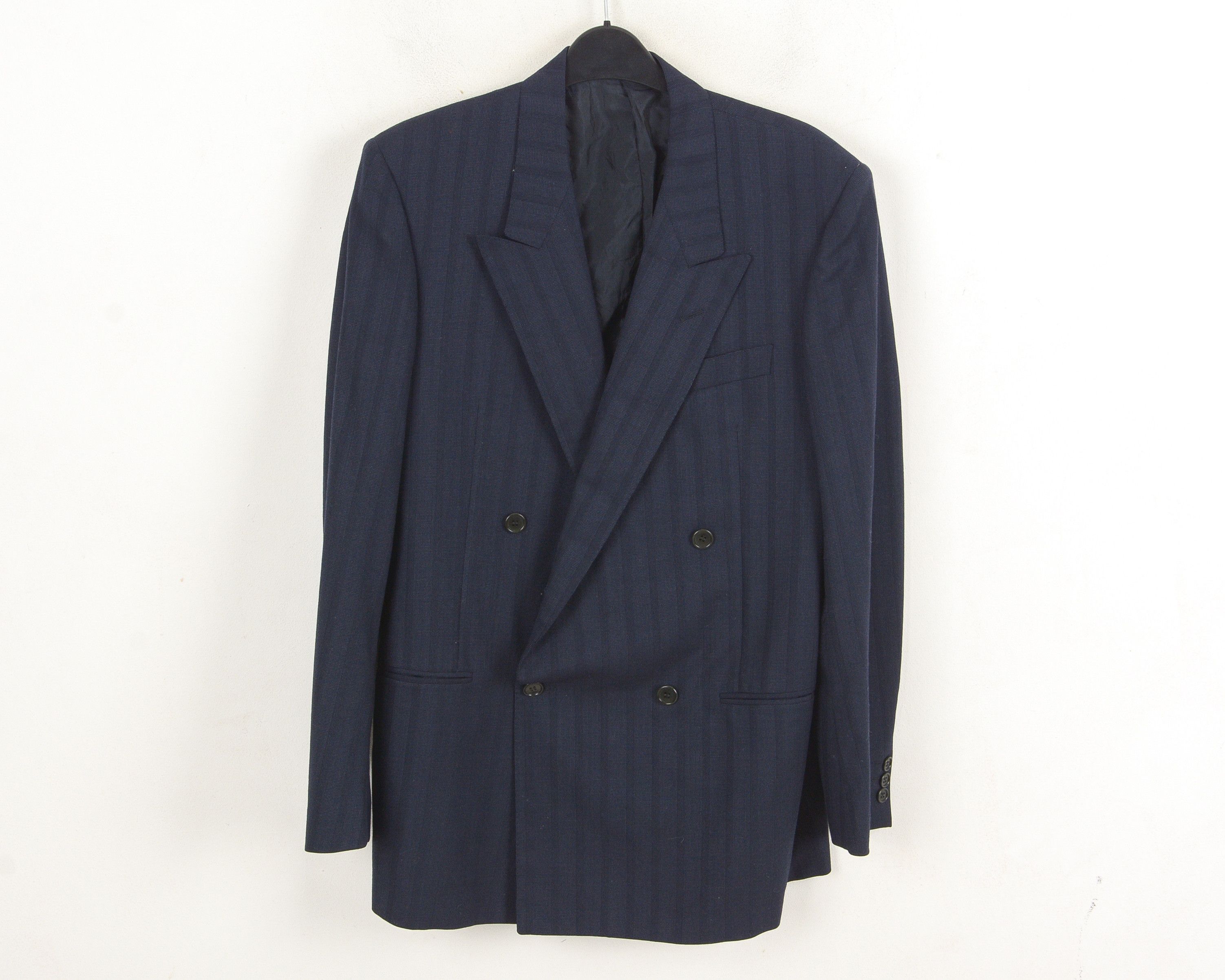 Corneliani × Vintage Double breasted Wool UK 38 US Blazer Suit jacket sport coat Size 38R - 1 Thumbnail
