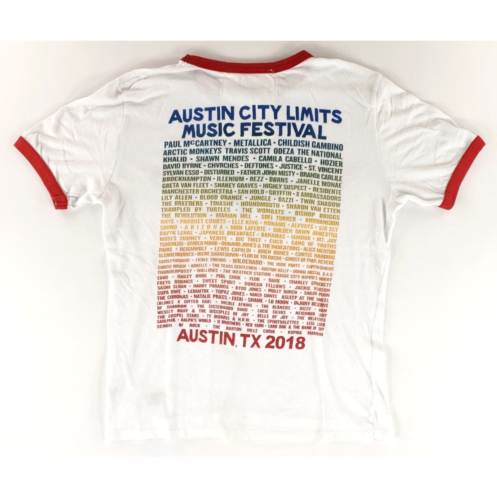 Aviator Nation Aviator Nation Austin City Limits Music Festival Ringer T Shirt White Mens L Size US L / EU 52-54 / 3 - 5 Thumbnail