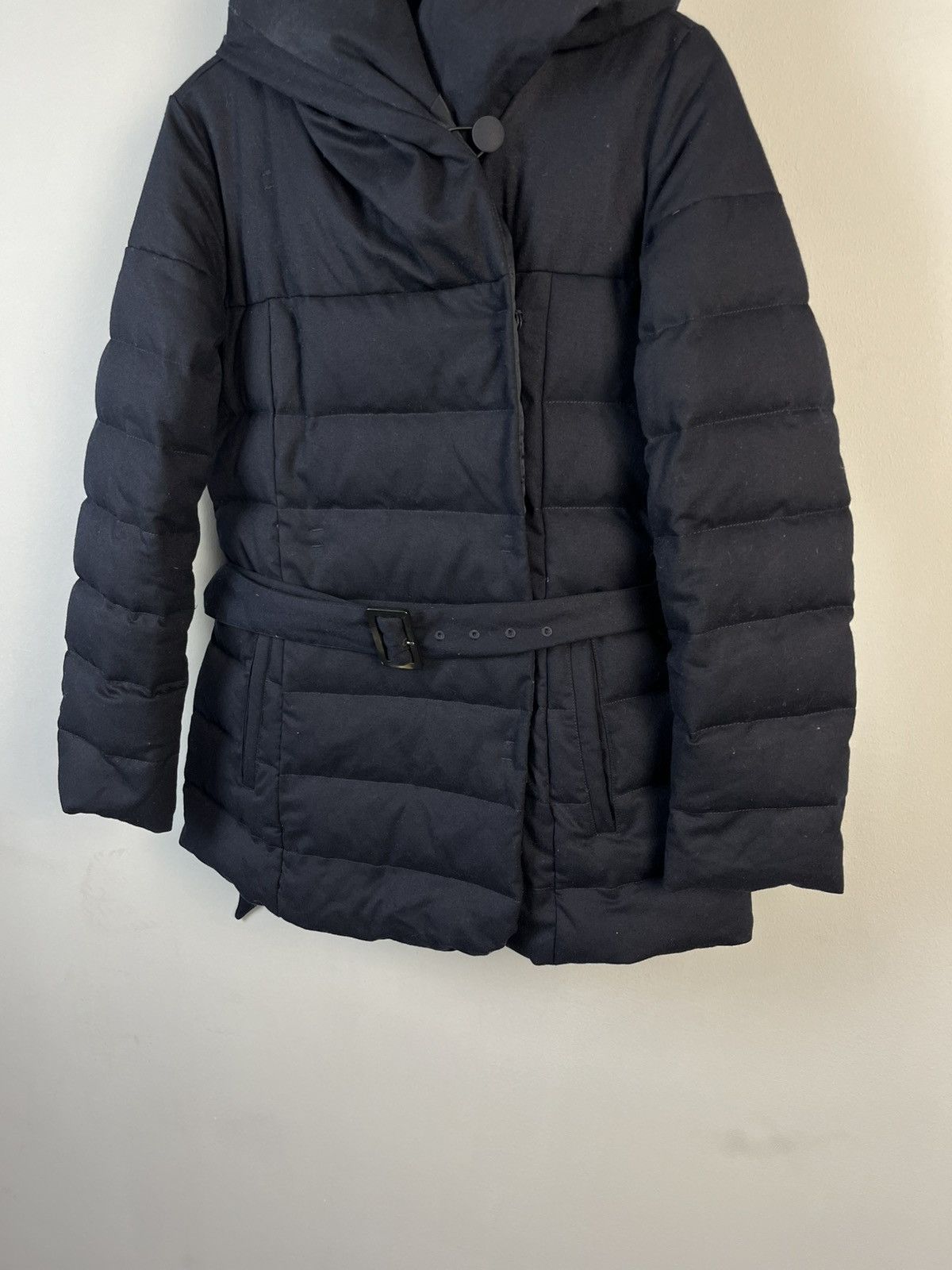 Armani Armani Collezioni Luxury Hooded Belted Jacket Size M / US 6-8 / IT 42-44 - 4 Thumbnail