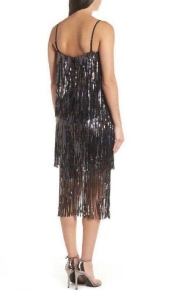Dress the Population Women Dress the Population Dress Black Silver S Size S / US 4 / IT 40 - 3 Thumbnail