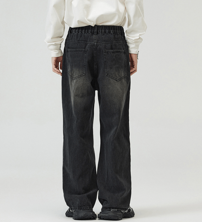 Japanese Brand × Jean Distressed loose wide-leg washed baggy jeans Size US 32 / EU 48 - 6 Thumbnail