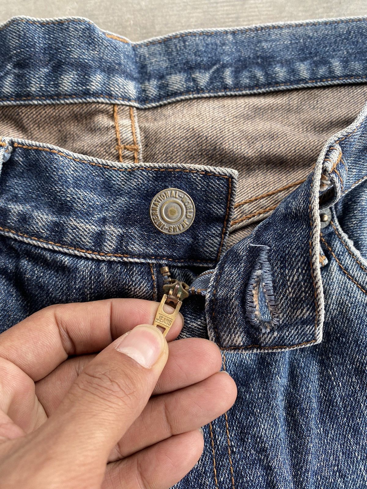 Big John Baggy Jeans Vintage Big John Mud Rusty Distressed Jeans 231 Size US 32 / EU 48 - 7 Thumbnail