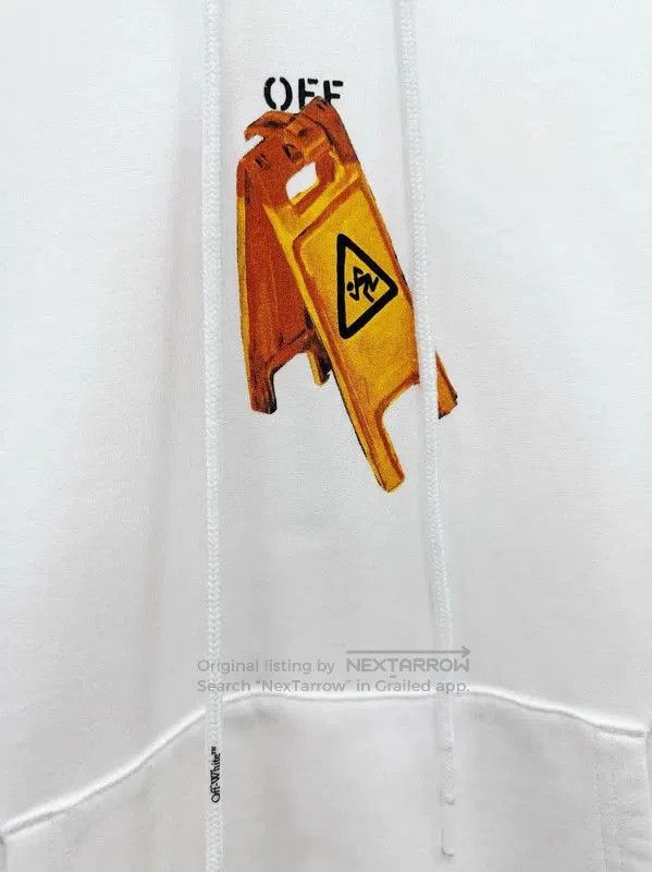 Off-White Off-White White Cotton Long Sleeve Hoodie . Size US XS / EU 42 / 0 - 3 Thumbnail