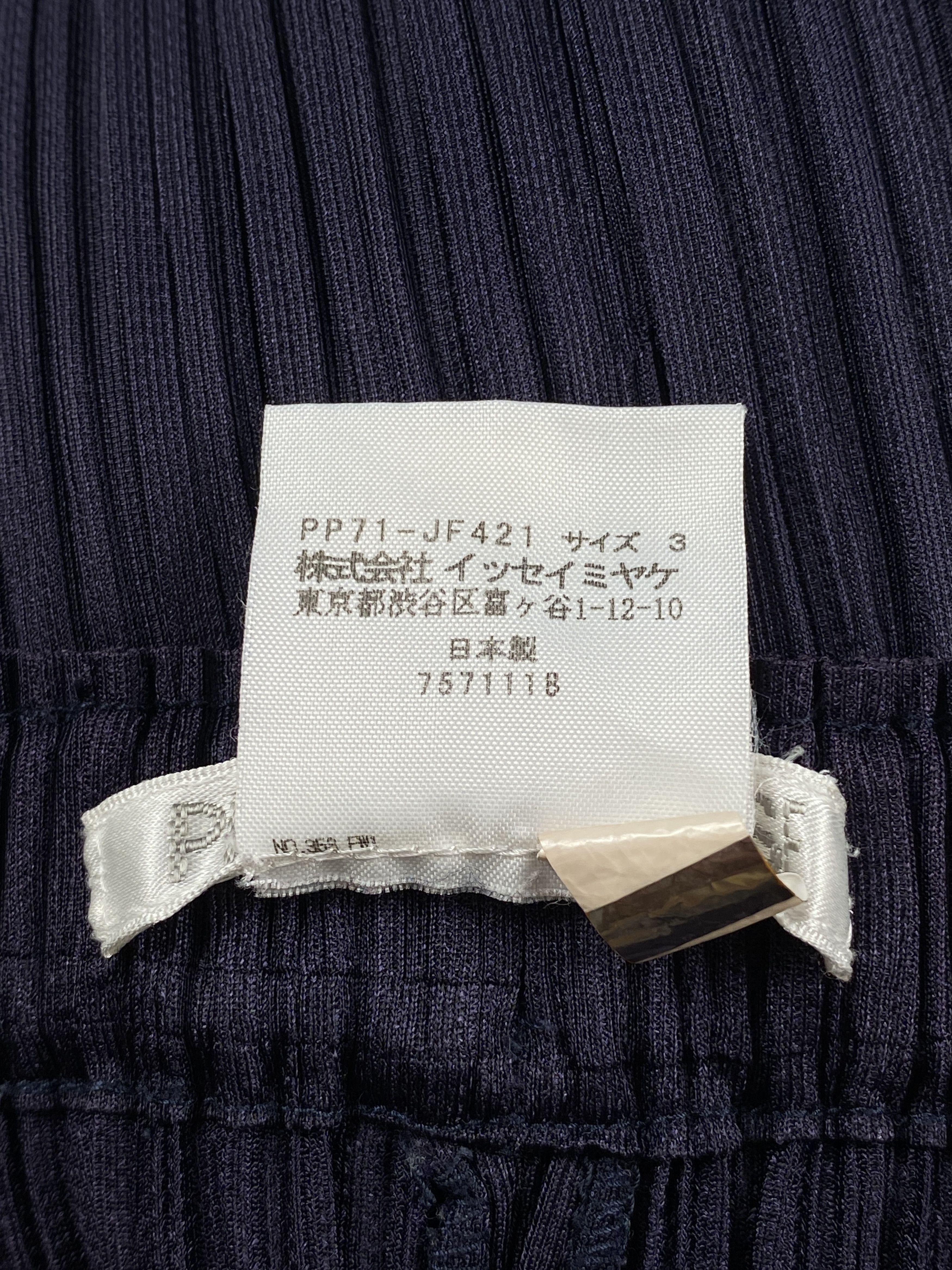 Pleats Please Issey Miyake Straight Leg Pleated Trousers Size 23" - 9 Thumbnail