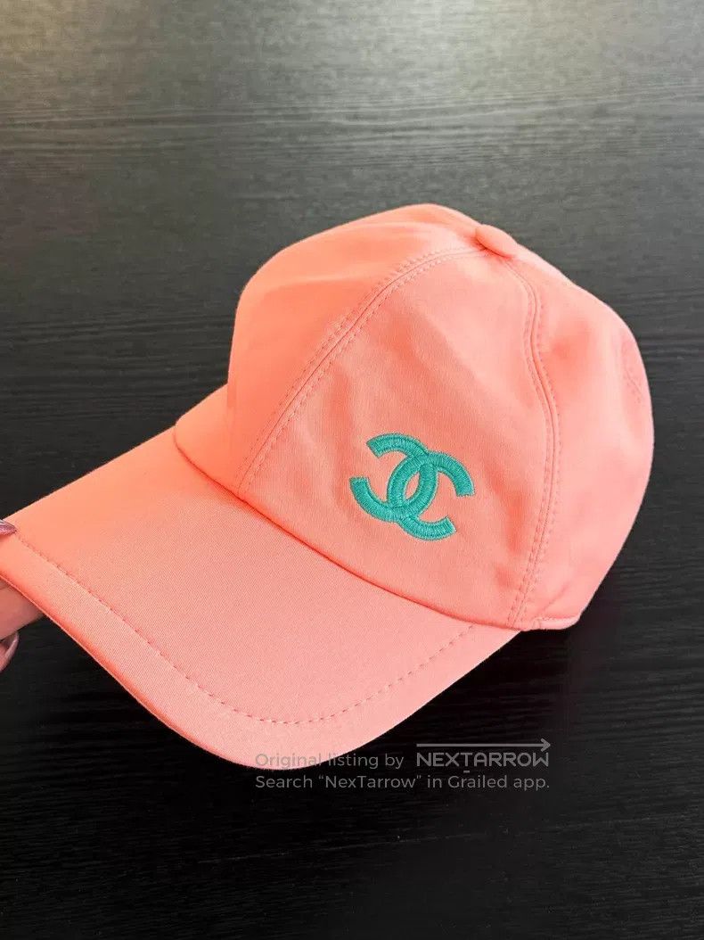 Chanel Chanel Orange and green double C standard baseball cap Size ONE SIZE - 2 Thumbnail