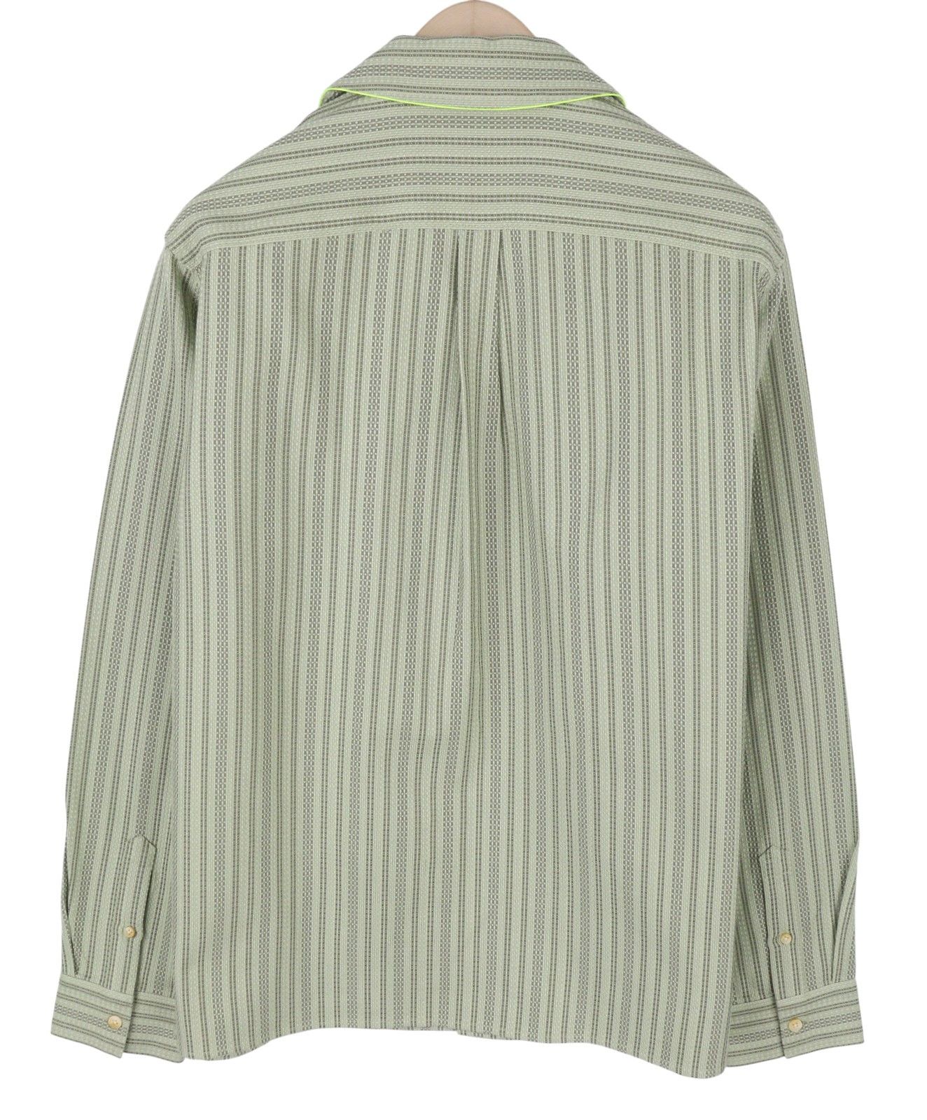 Scotch & Soda L Green Pinstriped Patch Pocket Shirt 88541 Size US L / EU 52-54 / 3 - 2 Thumbnail