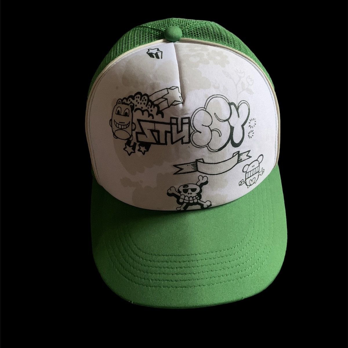 image of Stussy Trucker Hat in Green, Men's