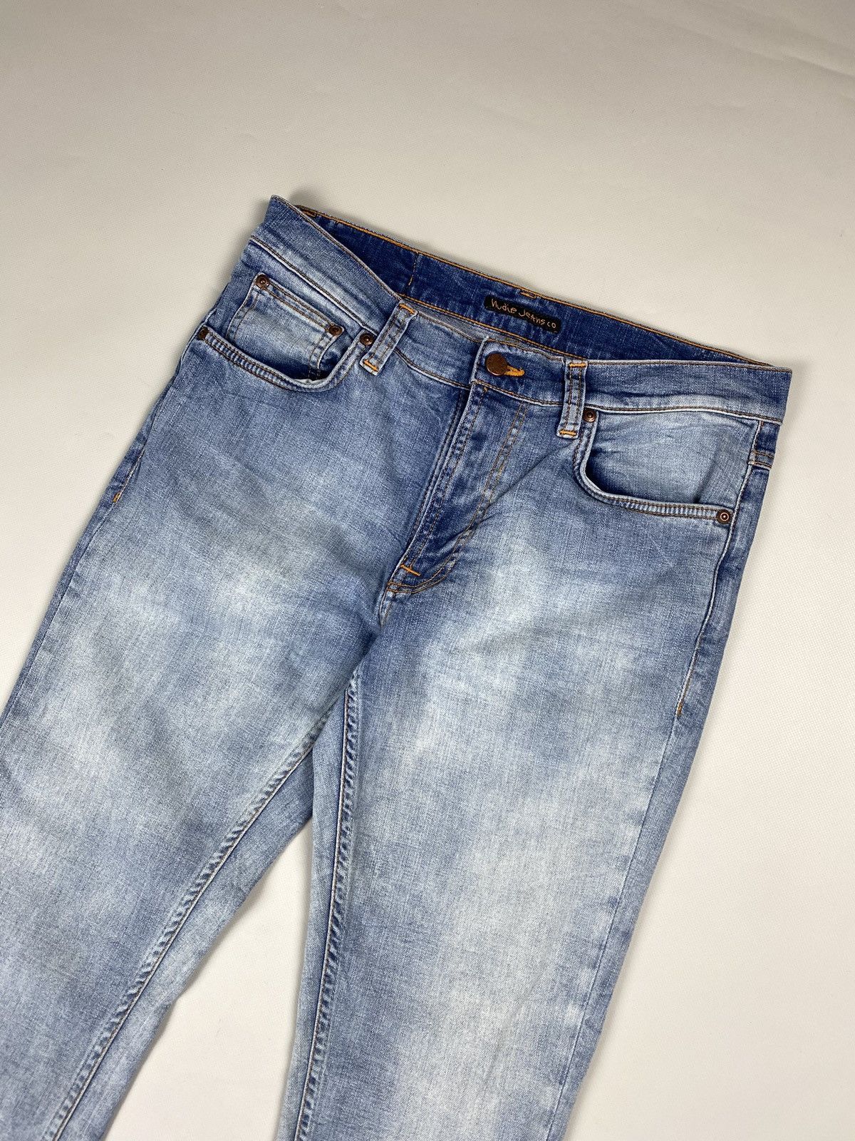 Nudie Jeans Nudie Jeans Co Lean Dean Broken Sage men’s jeans Size US 31 - 5 Thumbnail