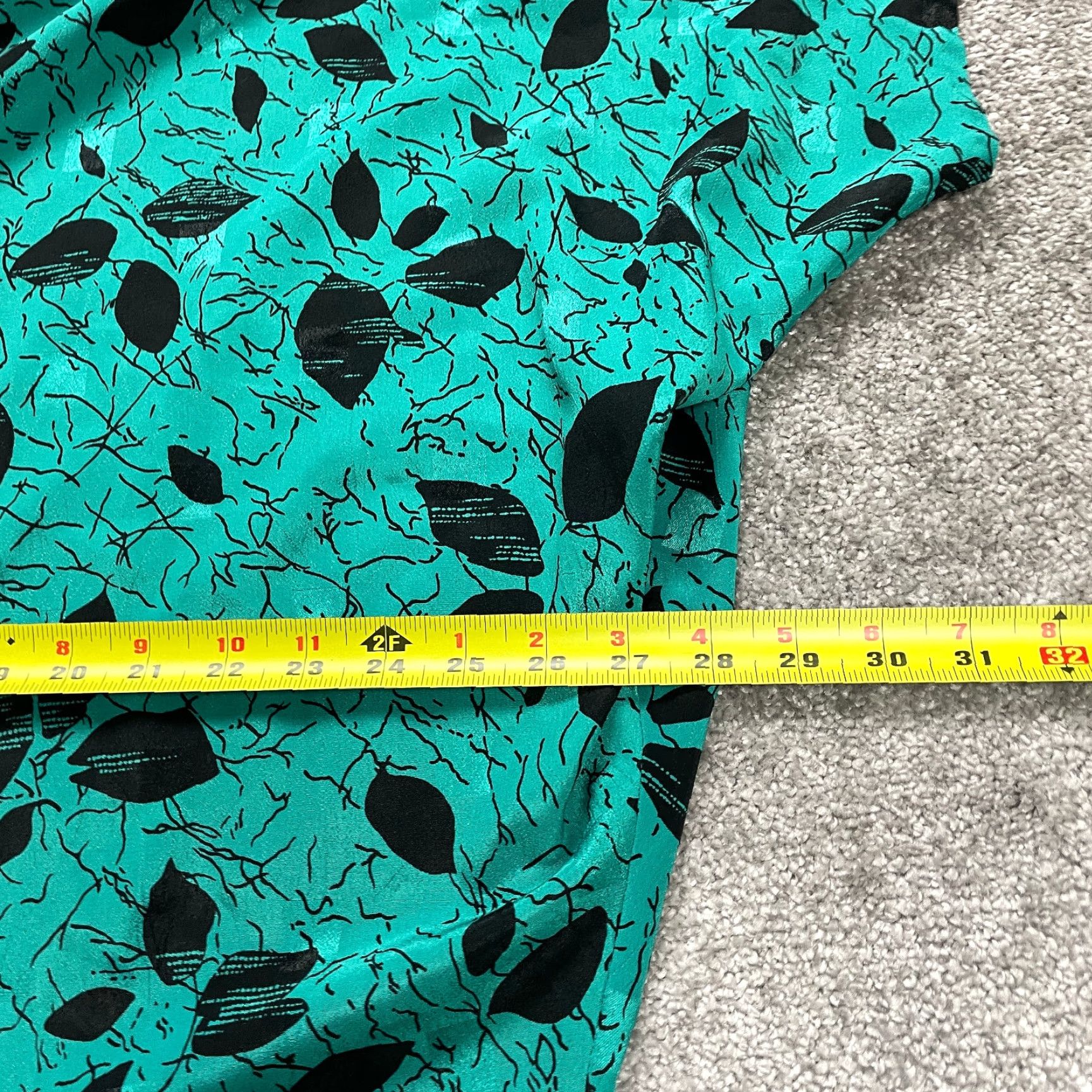 Vintage VINTAGE Lady Carol Petites Of New York Floral Print Top Womens 2X Tie and Button BlueGreen Blouse 2X Womens? Size XXL / US 16-18 / IT 52-54 - 7 Thumbnail