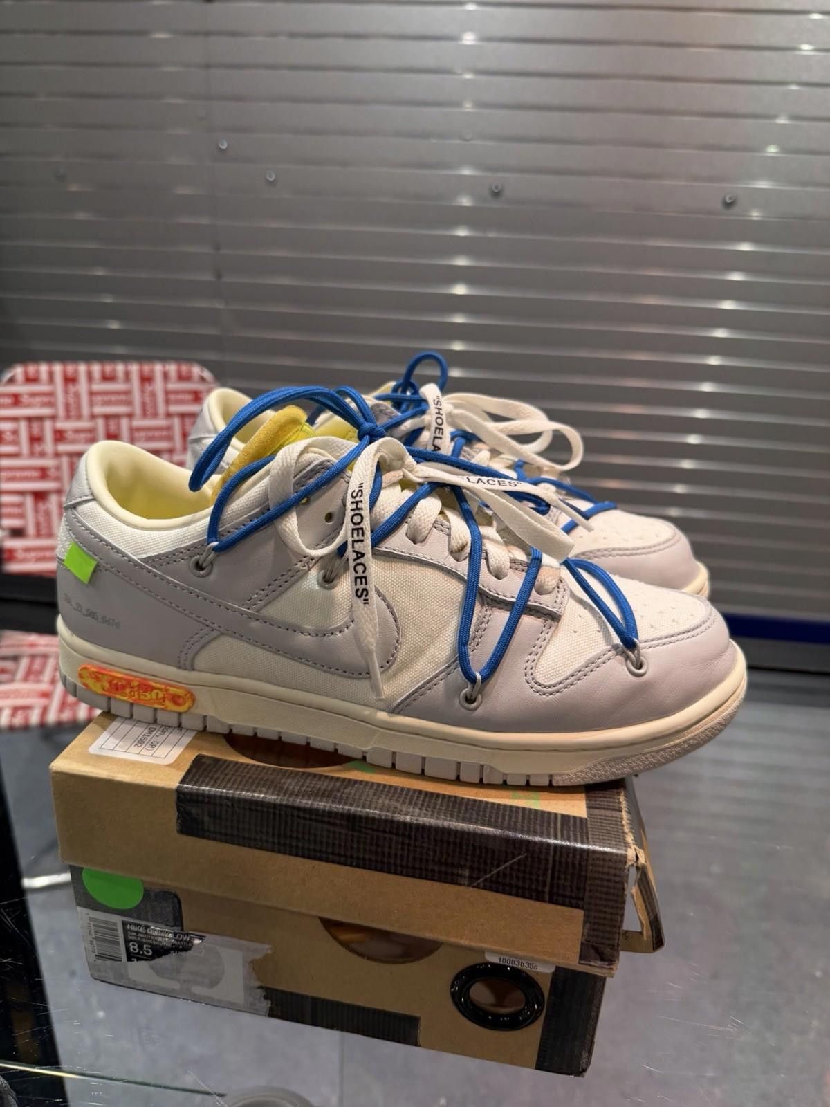 Nike Nike Dunk Low Off White Lot10 size 8.5 DM1602-112 OG Retro Size US 8.5 / EU 41-42 - 3 Thumbnail