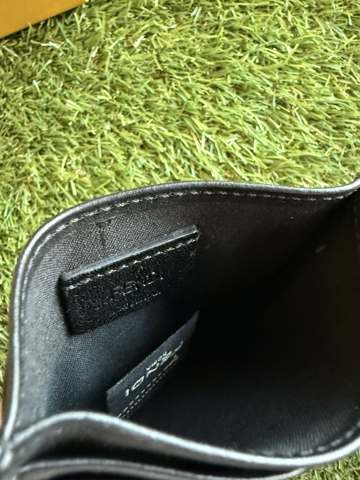 Fendi Fendi Cardholder Wallet Leather Mens Black Made In Italy Size ONE SIZE - 4 Thumbnail