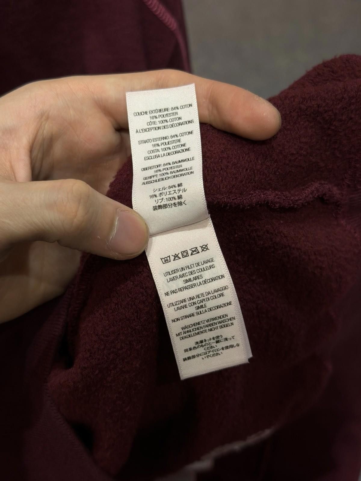 Supreme Size Large Supreme Overlock Hooded Sweatshirt Burgundy NEW Size US L / EU 52-54 / 3 - 11 Thumbnail