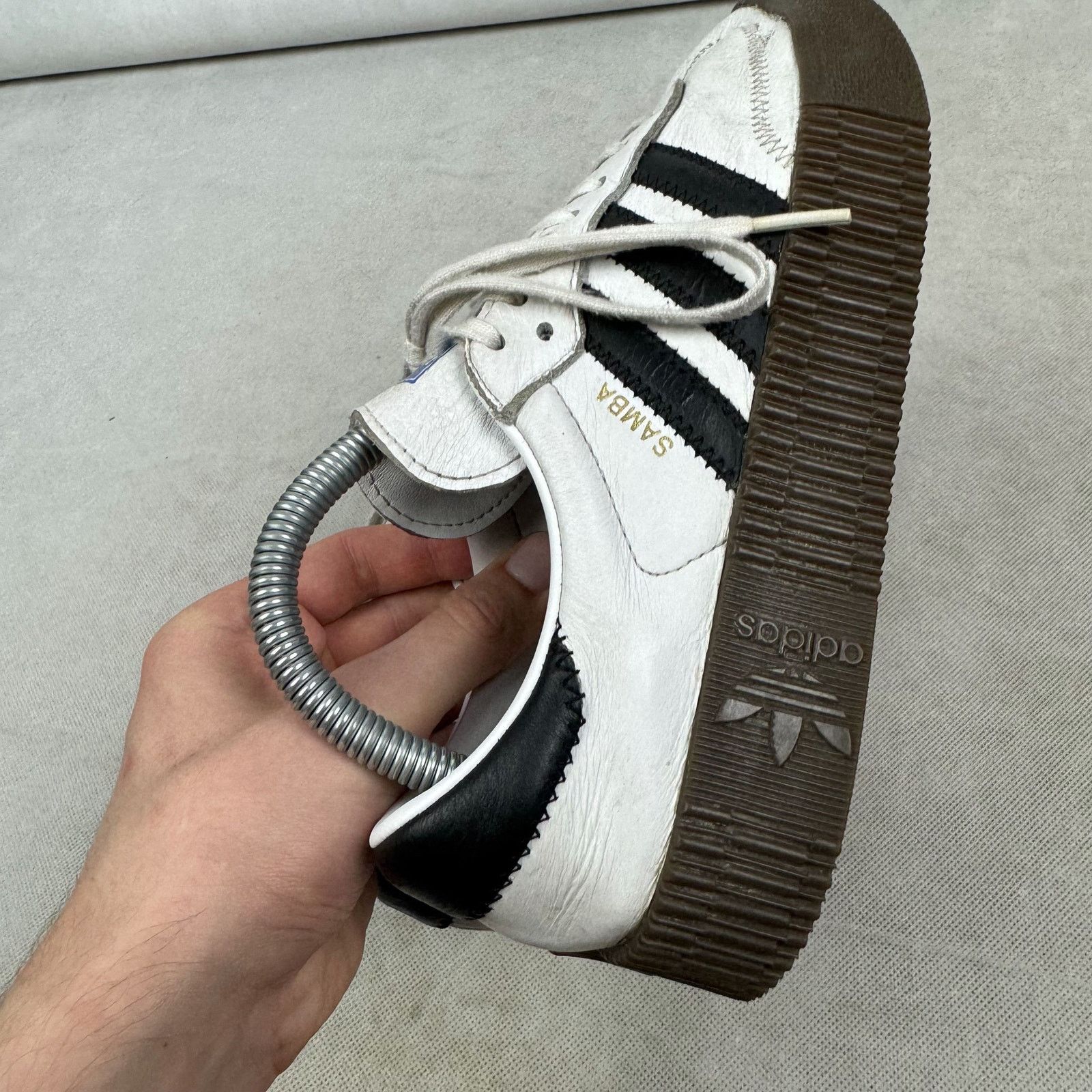 Adidas Adidas Sambarose AQ1134 Women's White Black Sneakers Shoes 7 Size US 7 / IT 37 - 8 Thumbnail