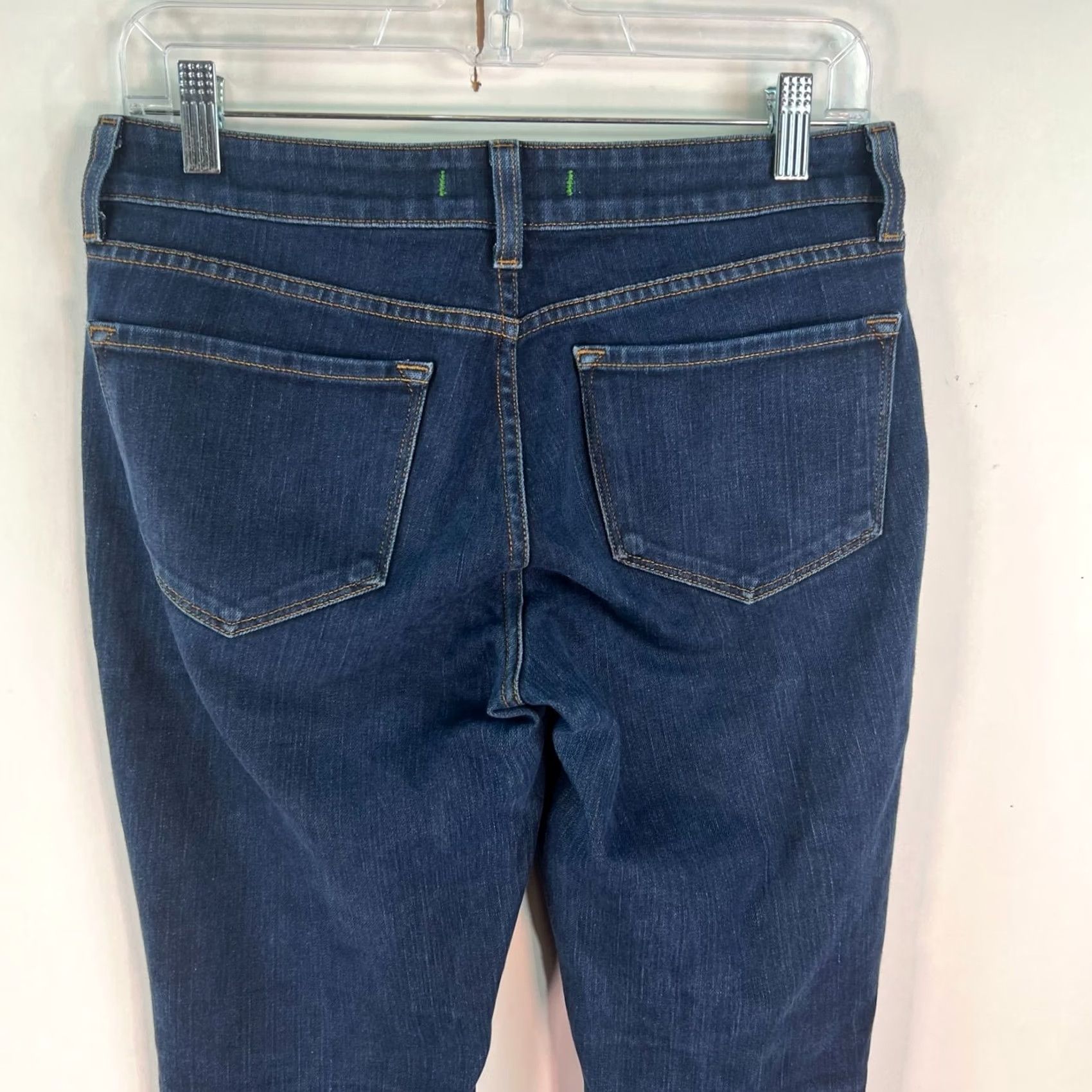 J Brand J Brand Womens Straight Jeans Blue Size 29 Regular Rise 30in Waist 33in Inseam 5-Pocket Denim Pants Capable of Machine Washable Size 29" - 6 Thumbnail