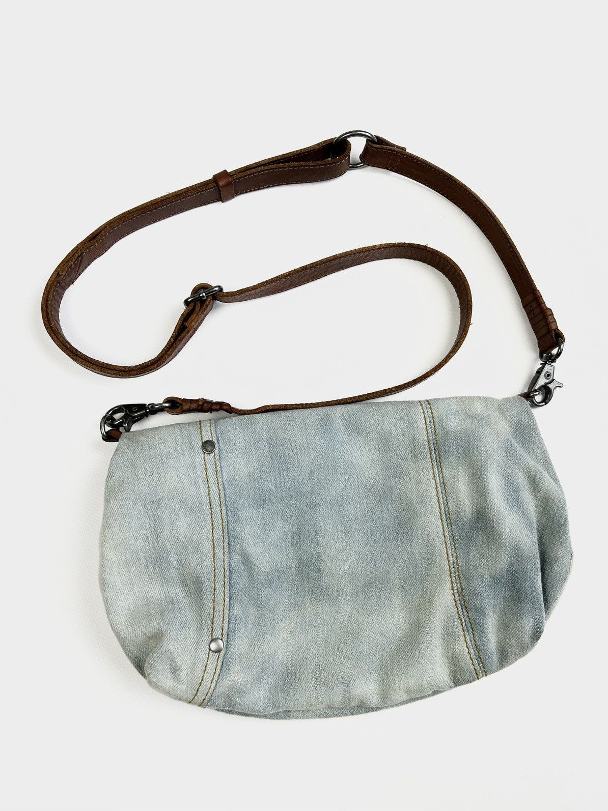 Diesel × Vintage Vintage Diesel Avantgarde Shoulder Jeans Bag Rare Y2K Size ONE SIZE - 6 Thumbnail