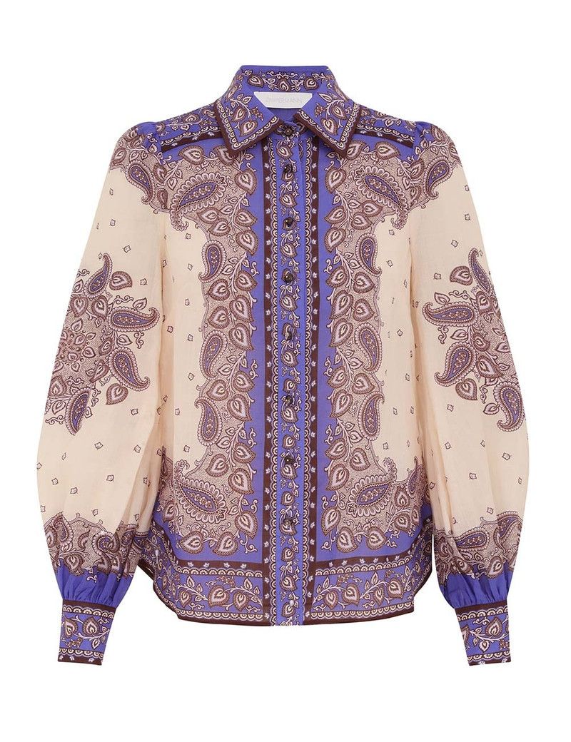 oc11z0126 Maxine Blouson Shirt in Multicolor