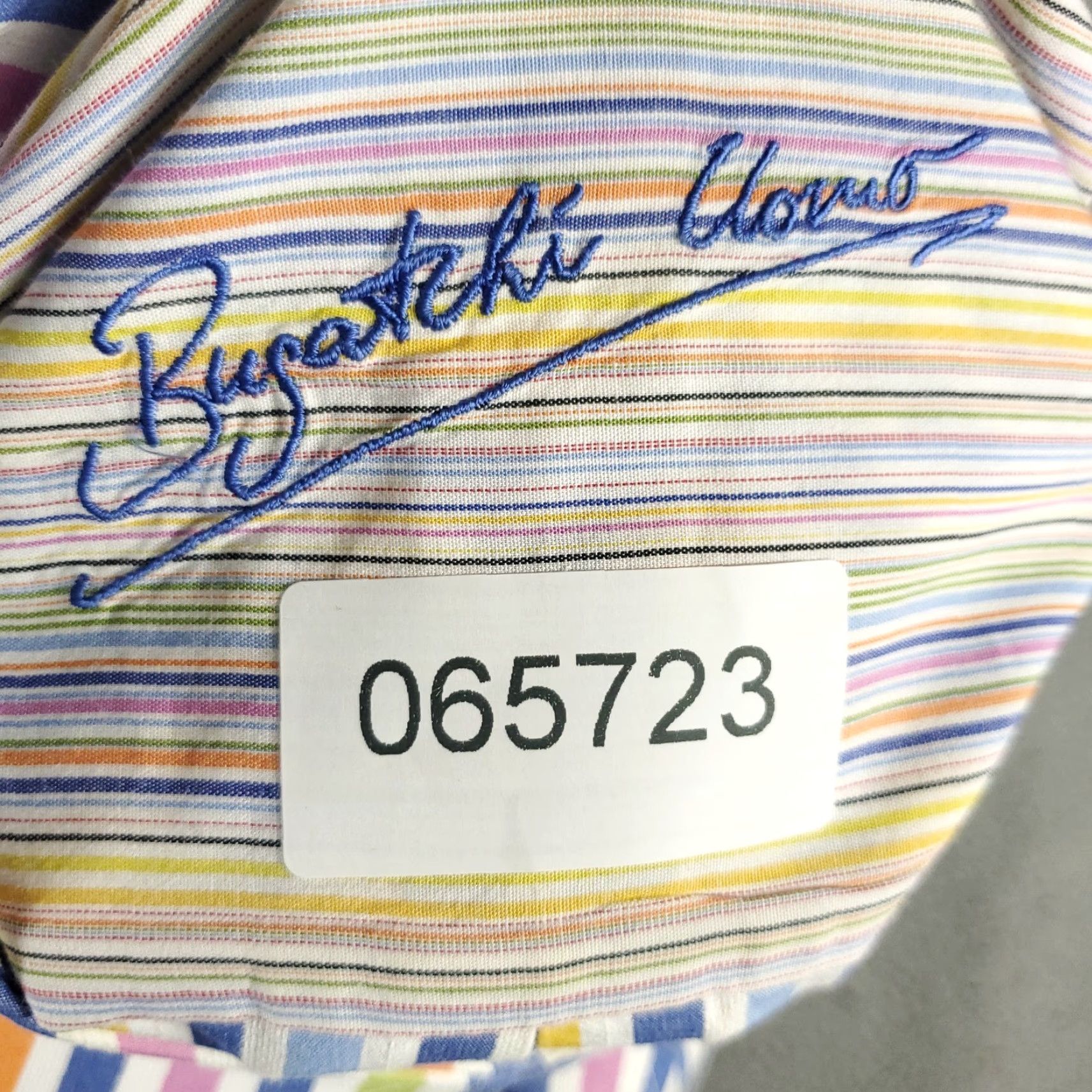 BUGATCHI Bugatchi Mens Shirt XL Blue Striped Button-Up Long Sleeve Casual Size US XL / EU 56 / 4 - 8 Thumbnail