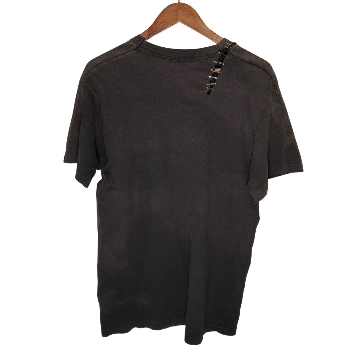 Other 80s Faded Black Pocket T Shirt L Negative Space Grunge Pin Size US L / EU 52-54 / 3 - 5 Thumbnail